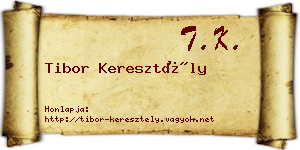 Tibor Keresztély névjegykártya